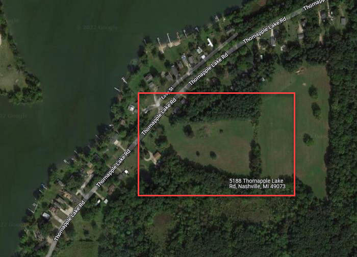 Reids Resort Thornapple Lake (Coles Landing) - Current Aerial (newer photo)